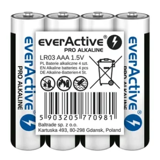 everactive pro alkaline aaa / lr03 4 pakk