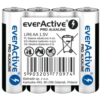 everactive pro alkaline aa / lr6 4 pakk